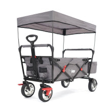 (Grey) FUXTEC Folding Wagon / Foldable Wagon / Trolley / Hand Cart CT-500