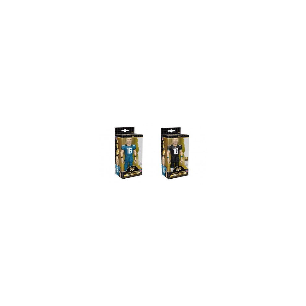 Funko Gold 5 Nfl: Jaguars - Trevor Lawrence (Home) With Chase Assortment (5+1 Chase Figure)