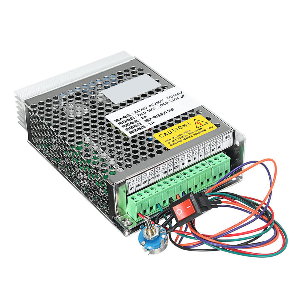 New Ac90v-260V Input Dc110v Output 8A Pwm Dc Motor Speed Controller Driver Speed Governor 623414394512