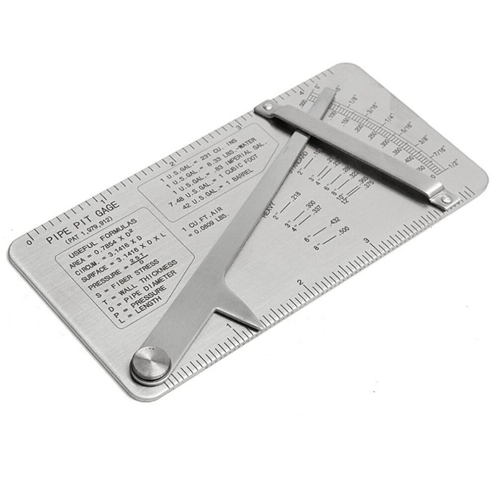 New 0-20Mm Pipe Pit Gage Welding Gauge Test Ulnar Pipeline Concave Inspection Ruler Tool 729601518607