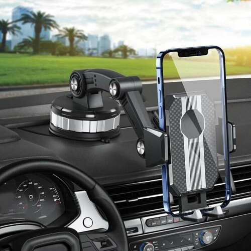 360° Rotatable In Car Suction Phone Holder Dashboard Windscreen Mount