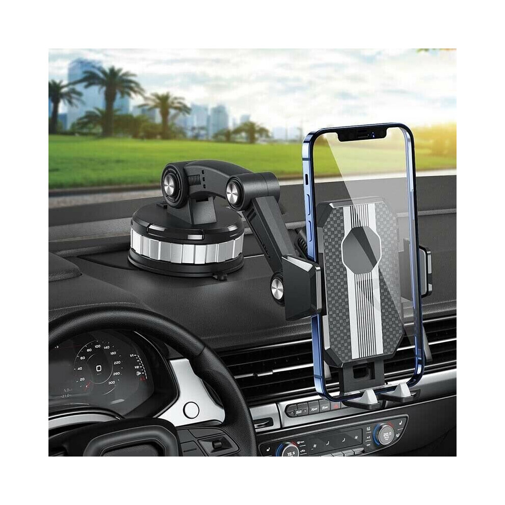 360Â° Rotatable In Car Suction Phone Holder Dashboard Windscreen Mount