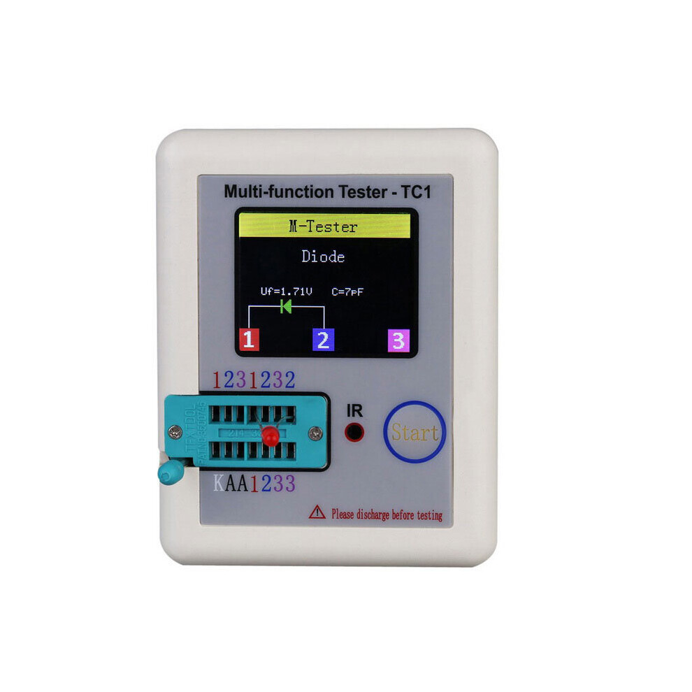 New Daniu Lcr-Tc1 1.8Inch Colorful Display Multifunctional Tft Backlight Transistor Tester For Diode Triode Capacitor Resistor Transistor 633414400786