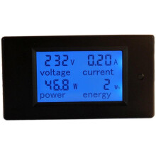 New PZEM-021 4 in 1 LCD Voltage Current Active Power Energy Meter Blue Backlight Panel