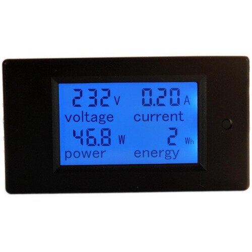 New PZEM-021 4 in 1 LCD Voltage Current Active Power Energy Meter Blue Backlight Panel