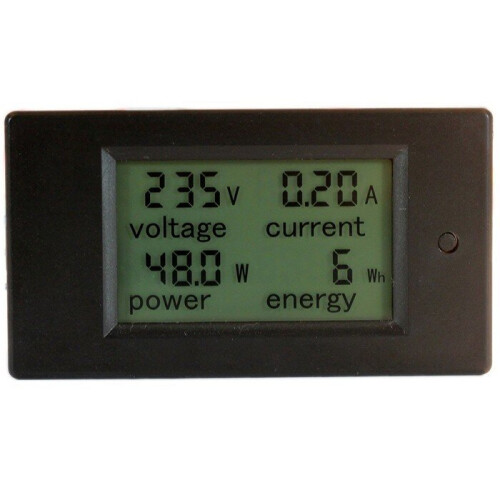 New PZEM-021 4 in 1 LCD Voltage Current Active Power Energy Meter Blue Backlight Panel 1