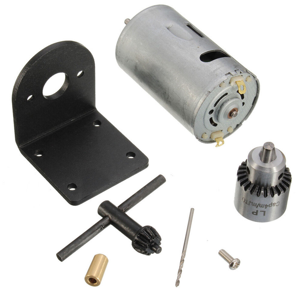 New Machifit 12-24V Lathe Press Motor With Drill Chuck And Mounting Bracket Gear Motor 623414393638