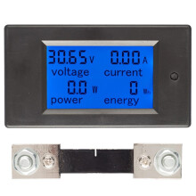 New 100A DC Digital Multi-function Voltage Current Power Electric Energy Meter Battery Tester With 100A