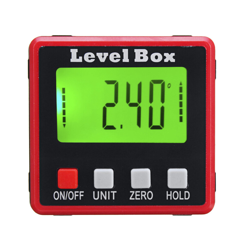 New Digital Lcd Protractor Gauge Angle Finder Bevel Laser Level Box Inclinometer Meter 729601518041