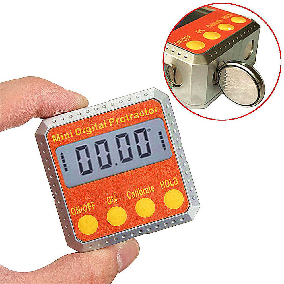 New Mini Digital Angle Ruler Protractor Electronic Inclinometer Angle Gauge 360 Magnetic Base 729601518072