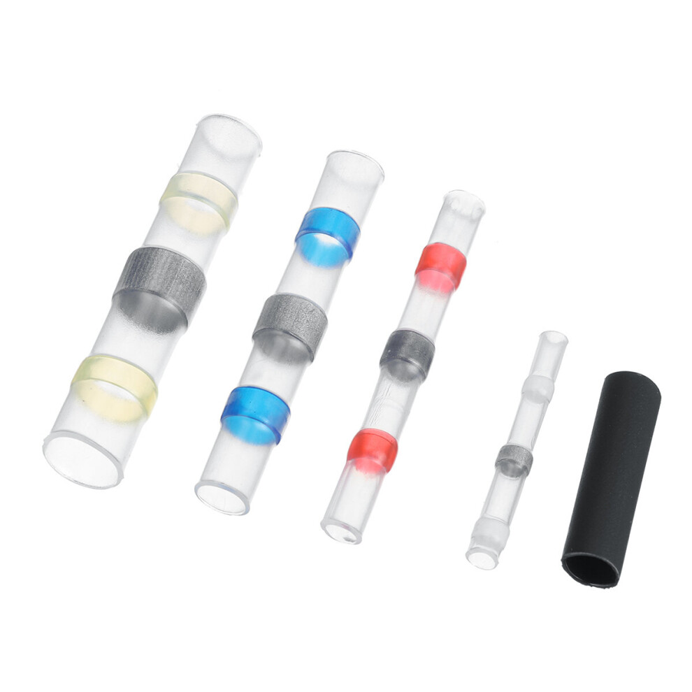 New 120Pcs Solder Seal Heat Shrink Sleeve Wire Butt Terminals Connectors Waterproof Connectors 623414391689