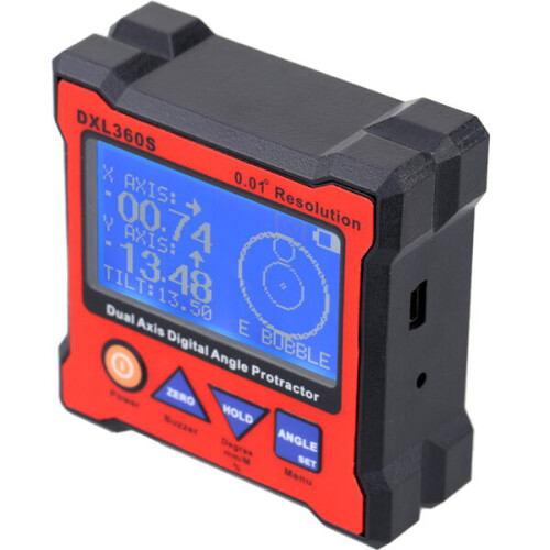 New DXL360S High-precision Dual Axis Digital LCD Angle Protractor Dual-axis Angle Level Gauge 2