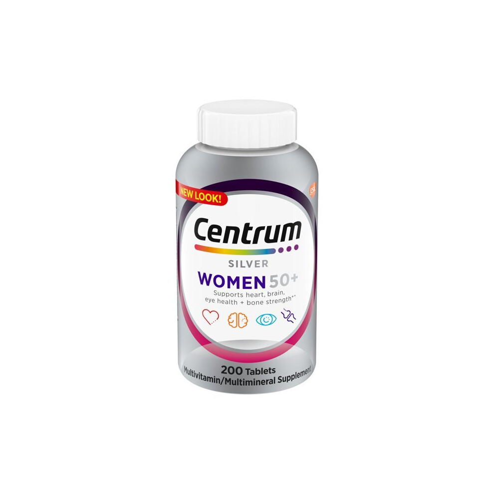 Centrum Silver Multivitamins for Women Over 50, Multimineral Supplement, 200 Ct