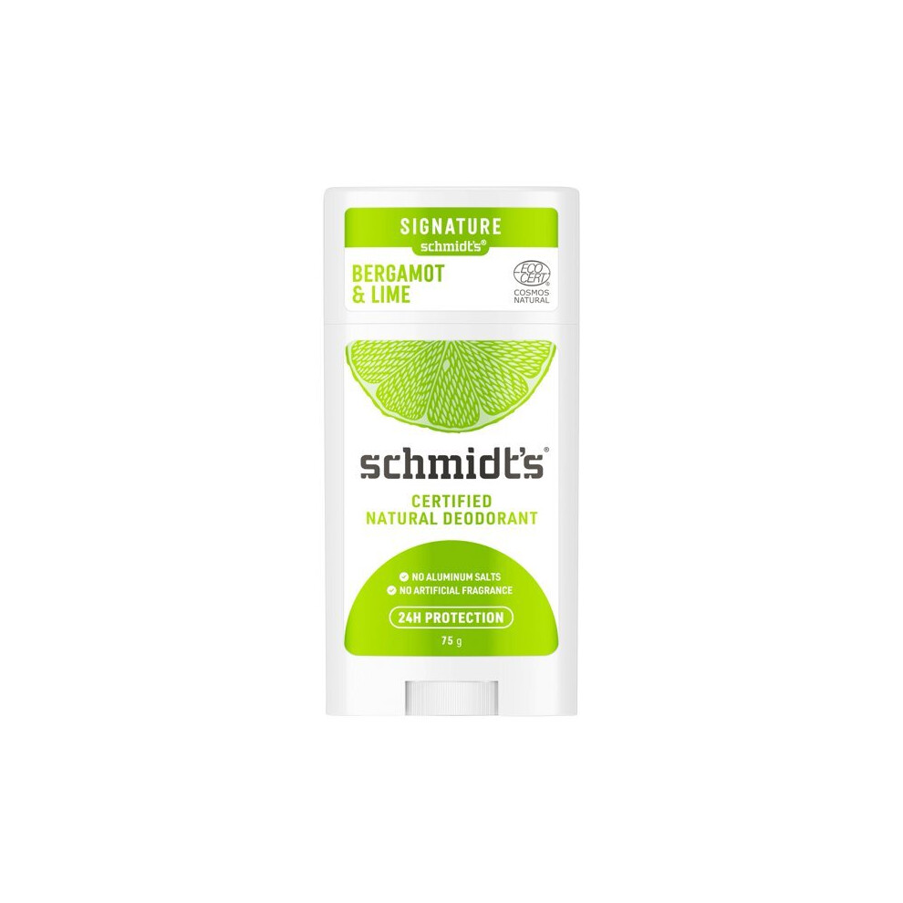 Schmidt's Aluminum Free Natural Deodorant Bergamot & Lime, 2.65 Oz