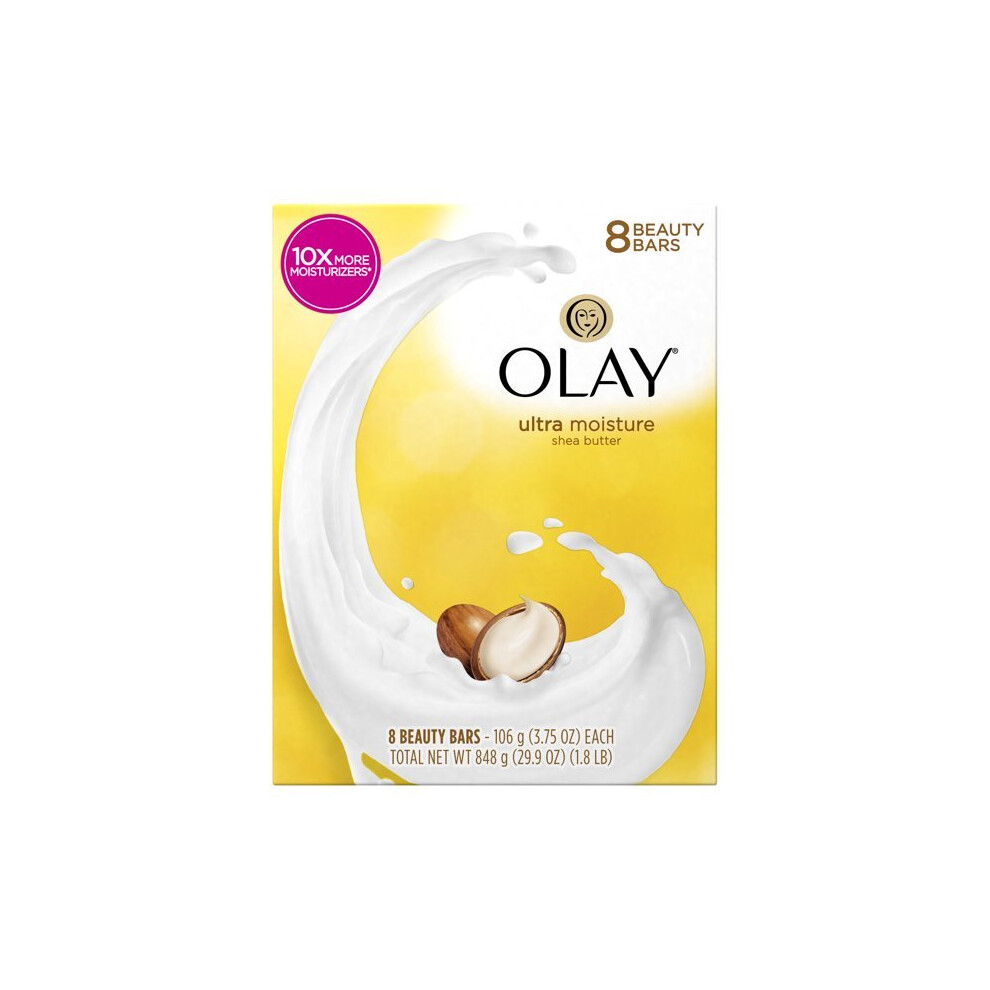 Olay Moisture Outlast Ultra Moisture Shea Butter Beauty Bar 3.75 Oz., 8 Count