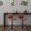 Light Brown Adjustable Set of 2 Bar Stools UK Modern Design Best 1