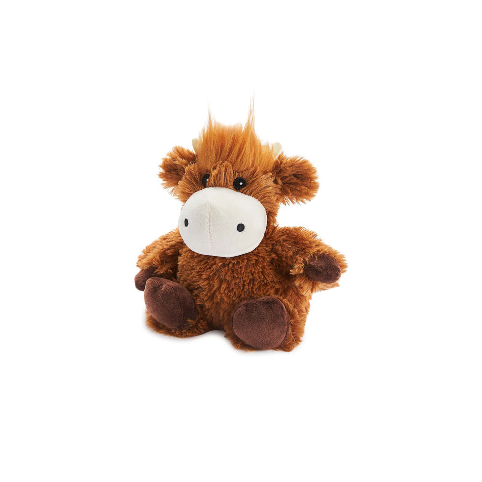 Warmies (Cow) Microwavable Mini Plush Toy Wheat Filled Scent Hot/Cold Therapy Lavender