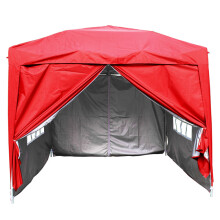 (2x2M, Red) Greenbay Garden Pop Up Gazebo Party Tent Folding Wedding Canopy With Carrying Bag