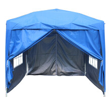 (2.5x2.5M, Blue) Greenbay Garden Pop Up Gazebo Party Tent Folding Wedding Canopy With Carrying Bag