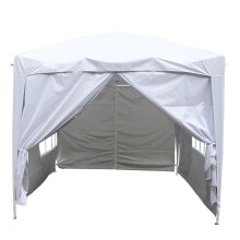 (2.5x2.5M, White) Greenbay Garden Pop Up Gazebo Party Tent Folding Wedding Canopy With Carrying Bag