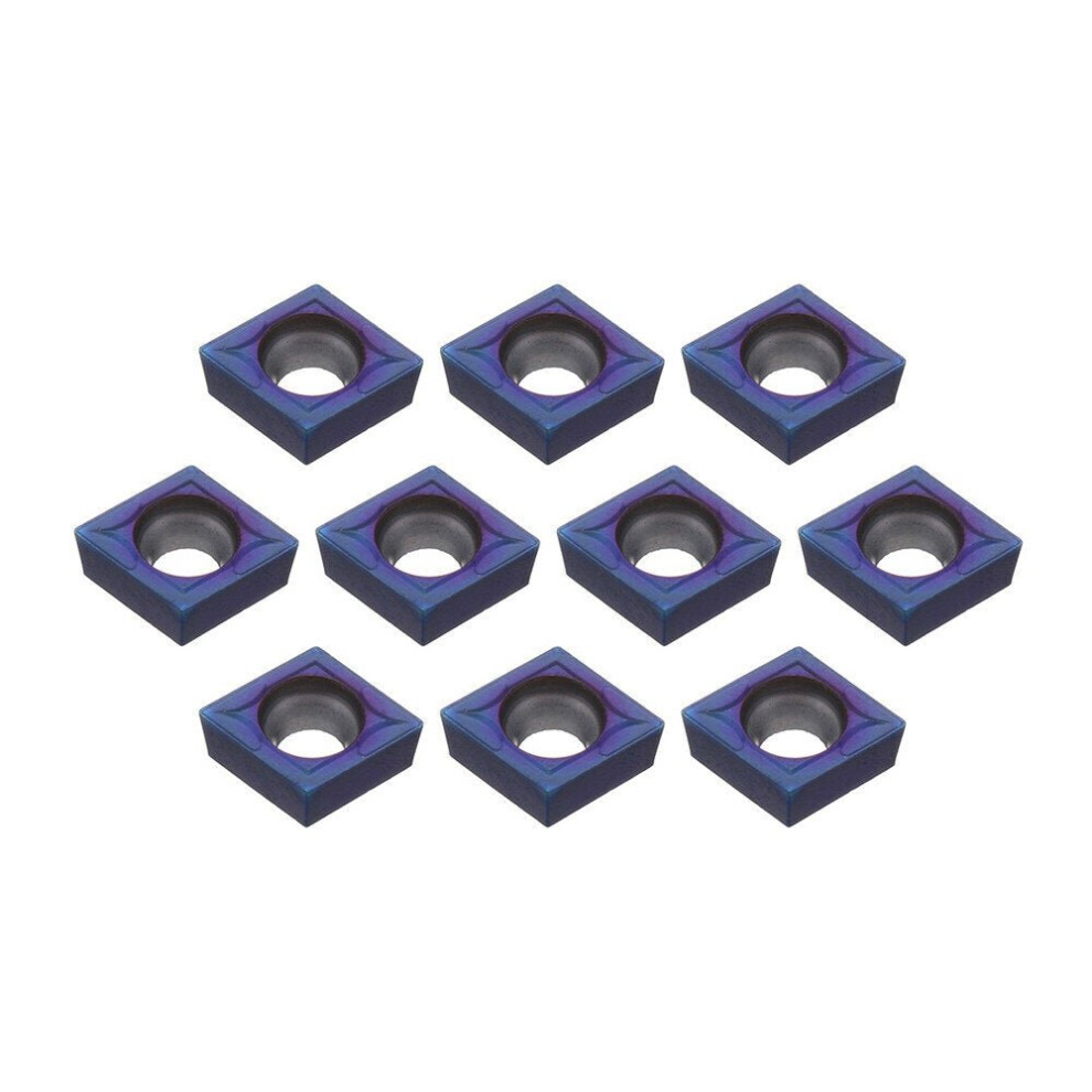 10pcs HRC45 Blue Nano CCMT09T304 VP15TF Carbide Insert for SCLCR/SCLCL Turning Tool Holder