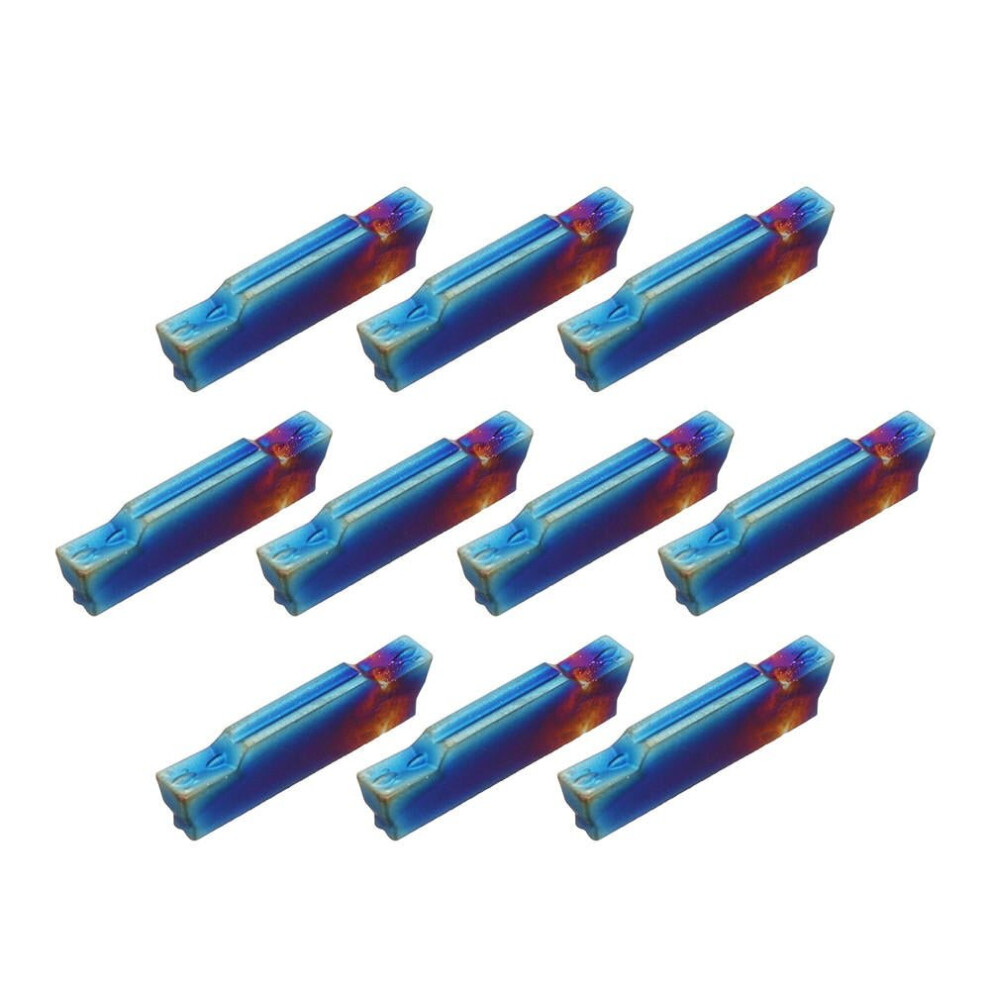 10pcs HRC45 Blue Nano MGMN300-M 3mm Carbide Insert for MGEHR/MGIVR Turning Tool Holder