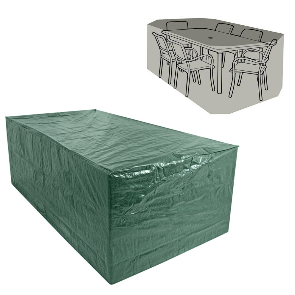 (170 x 94 x 74cm) Greenbay Rectangular Garden Furniture Cover Dustproof Anti-UV Patio Dining Set Cover for Outdoor Table and Chair