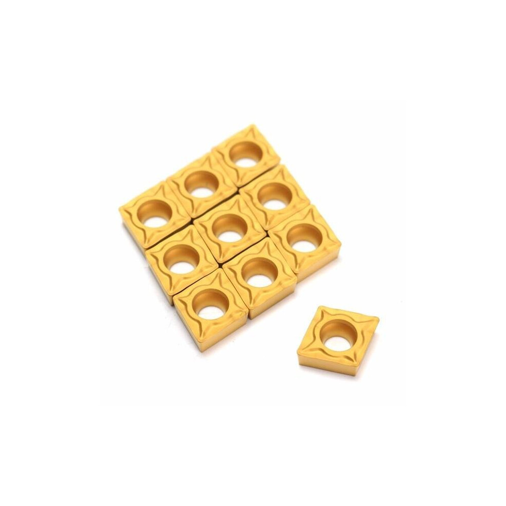 10Pcs Carbide Insert Titanium Coated Carbide Blade Cutter 3654659379375