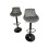 (Grey) Hampton & Stewart Luxurious  Bar Stools Set Of 2 2