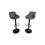 (Grey) Hampton & Stewart Luxurious  Bar Stools Set Of 2 4