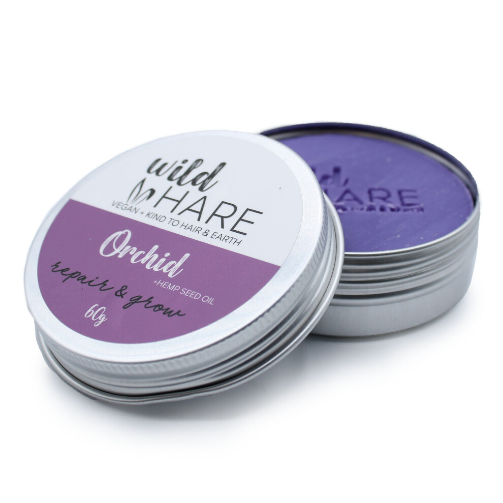 Wild Hare Solid Shampoo Bar 60G - Orchid Repair & Grow Hair Vegan Eco Friendly