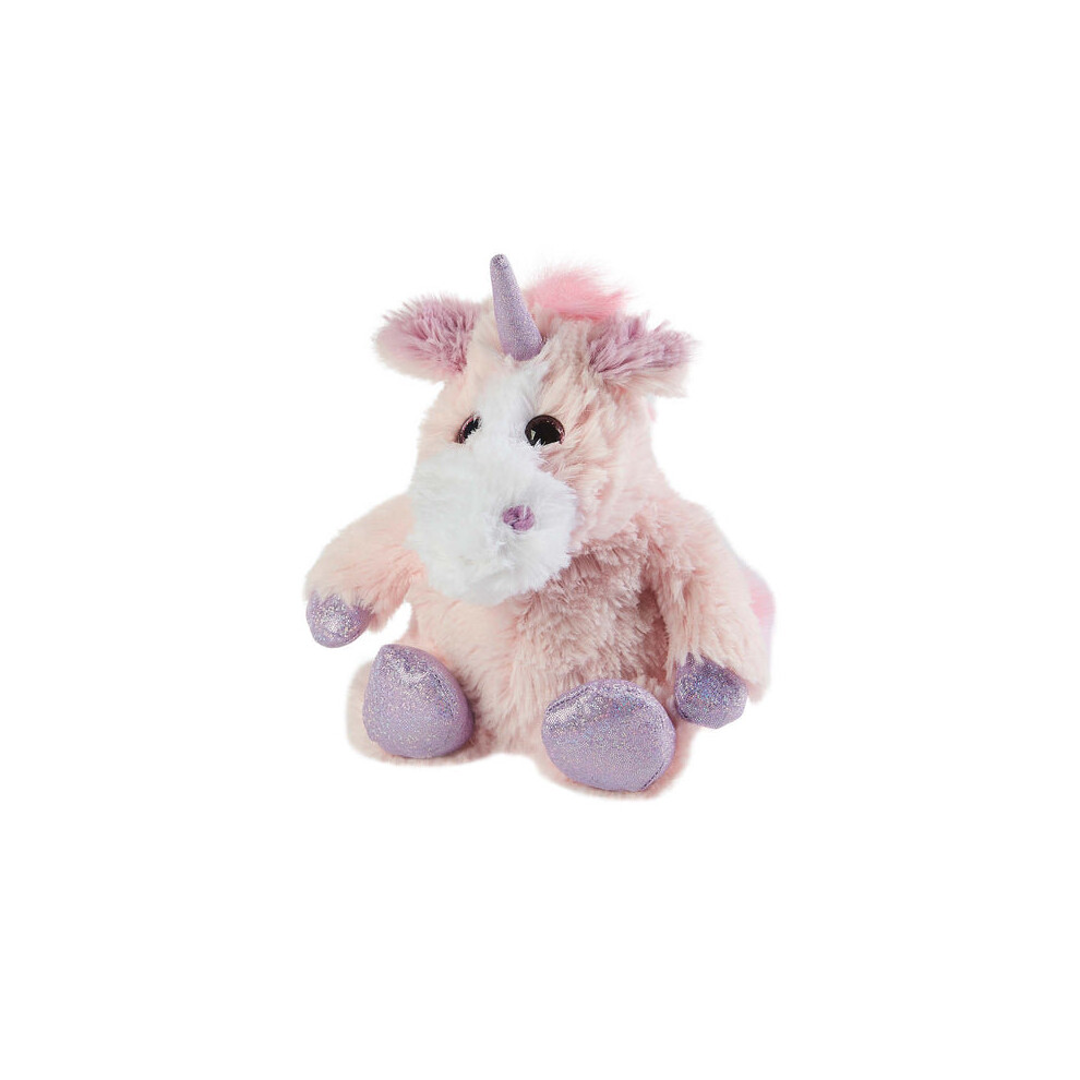 Warmies (Sparkly Unicorn) Microwavable Mini Plush Toy Wheat Filled Lavender Scent Hot/Cold Therapy