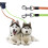 Trela retrátil para cães com duas cabeças 3M e lanterna reflectora 15