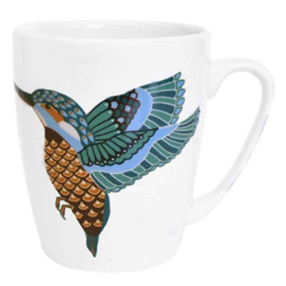 (Kingfisher) Queens by Churchill Paradise Bird Coffee Mug Tea Cups 400ml