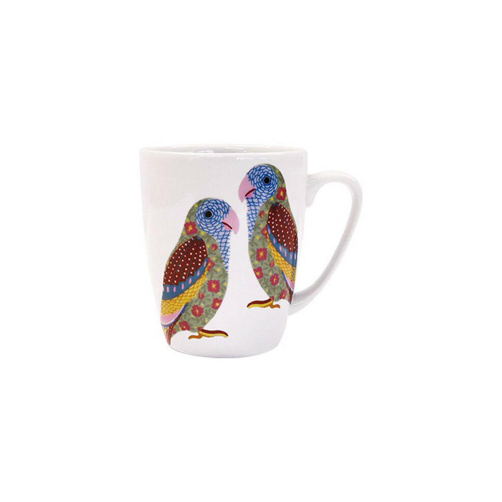 (Love Birds) Queens by Churchill Paradise Bird Coffee Mug Tea Cups 400ml