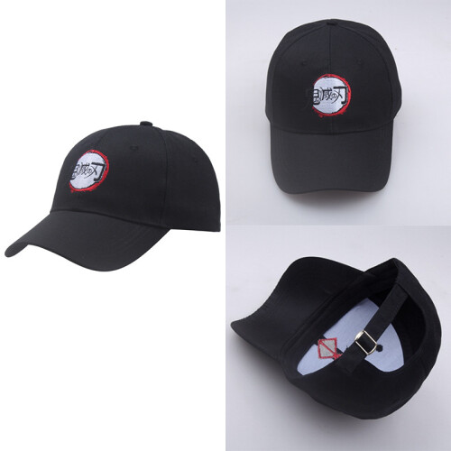 Demon Slayer Embroidery Baseball Cap Cosplay Cotton Hat Adjustable 2