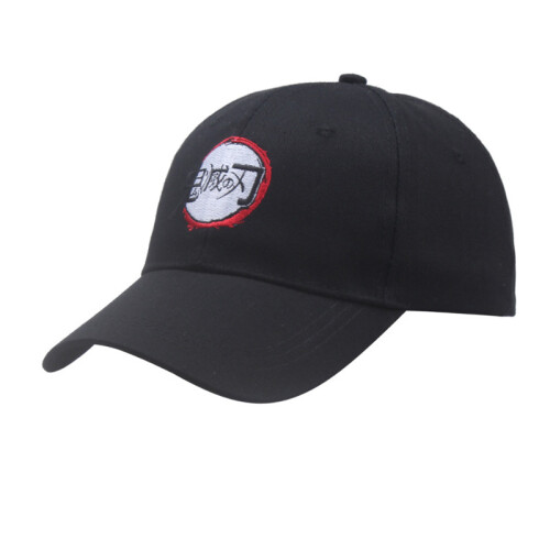 Demon Slayer Embroidery Baseball Cap Cosplay Cotton Hat Adjustable