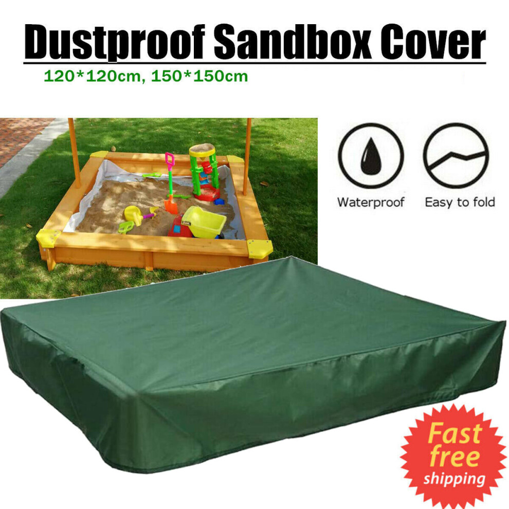 (150 x 150cm) Sandpit Cover Square Waterproof Sandbox Cover+Bag