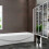 AICA 4 Fold Folding Bath Screen Shower Bathroom 4mm Glass Panel 900x1400 5