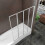 AICA 4 Fold Folding Bath Screen Shower Bathroom 4mm Glass Panel 900x1400 6