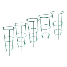 Pack of 5 Conical Garden Plant Support Rings (48cm)