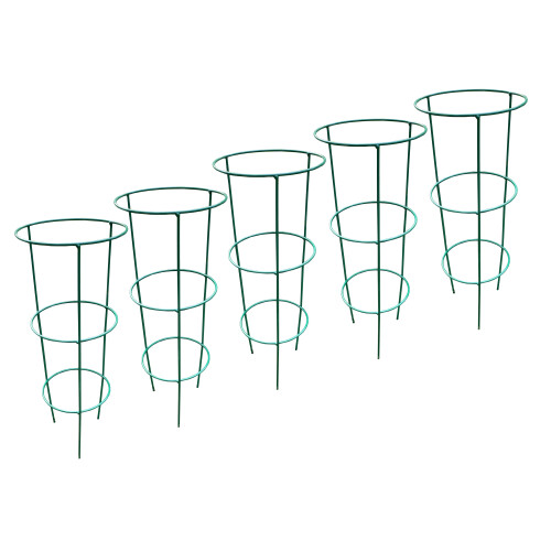 Selections Pack of 5 Conical Garden Plant Support Rings (48cm)