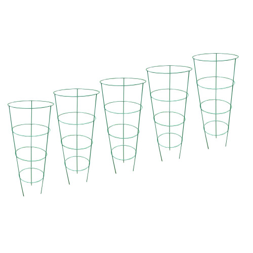 Selections Pack of 5 Conical Garden Plant Support Rings (75cm)
