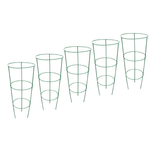 Selections Pack of 5 Conical Garden Plant Support Rings (60cm)
