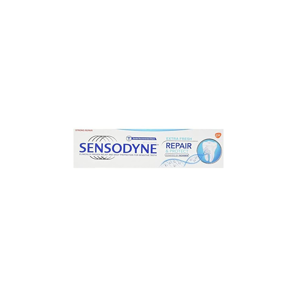 Sensodyne Sensitive Toothpaste, Repair & Protect Extra Fresh, 75 ml, Pack of 3