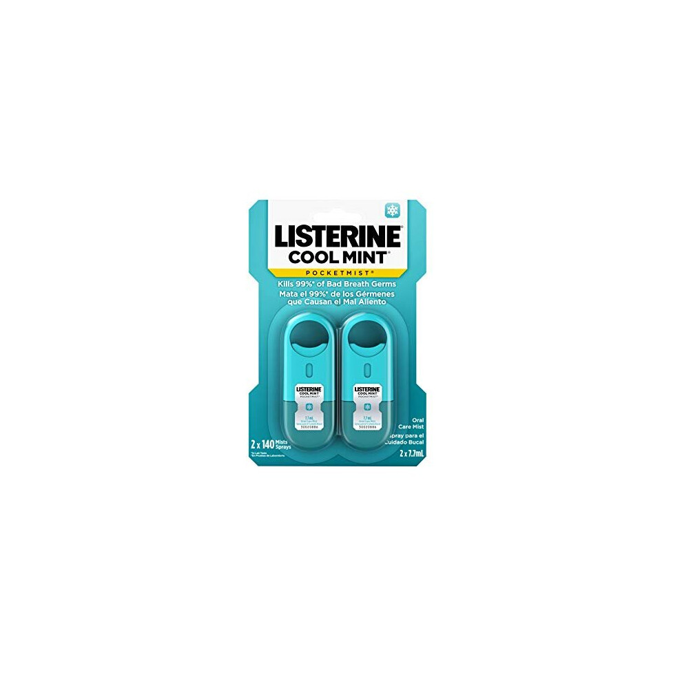 Listerine Pocketmist Cool Mint, 2 Count