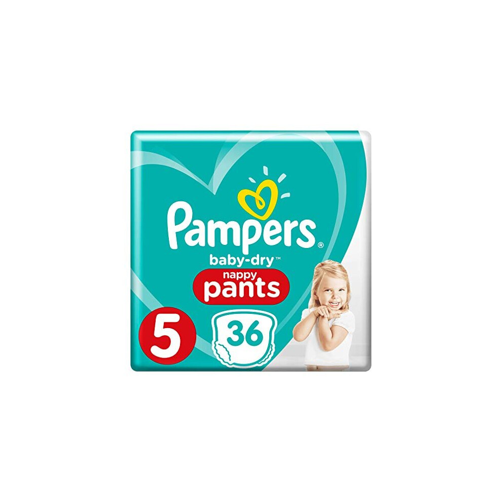 Pampers Baby Dry Nappy Pants, Size 5, 11 - 18 kg