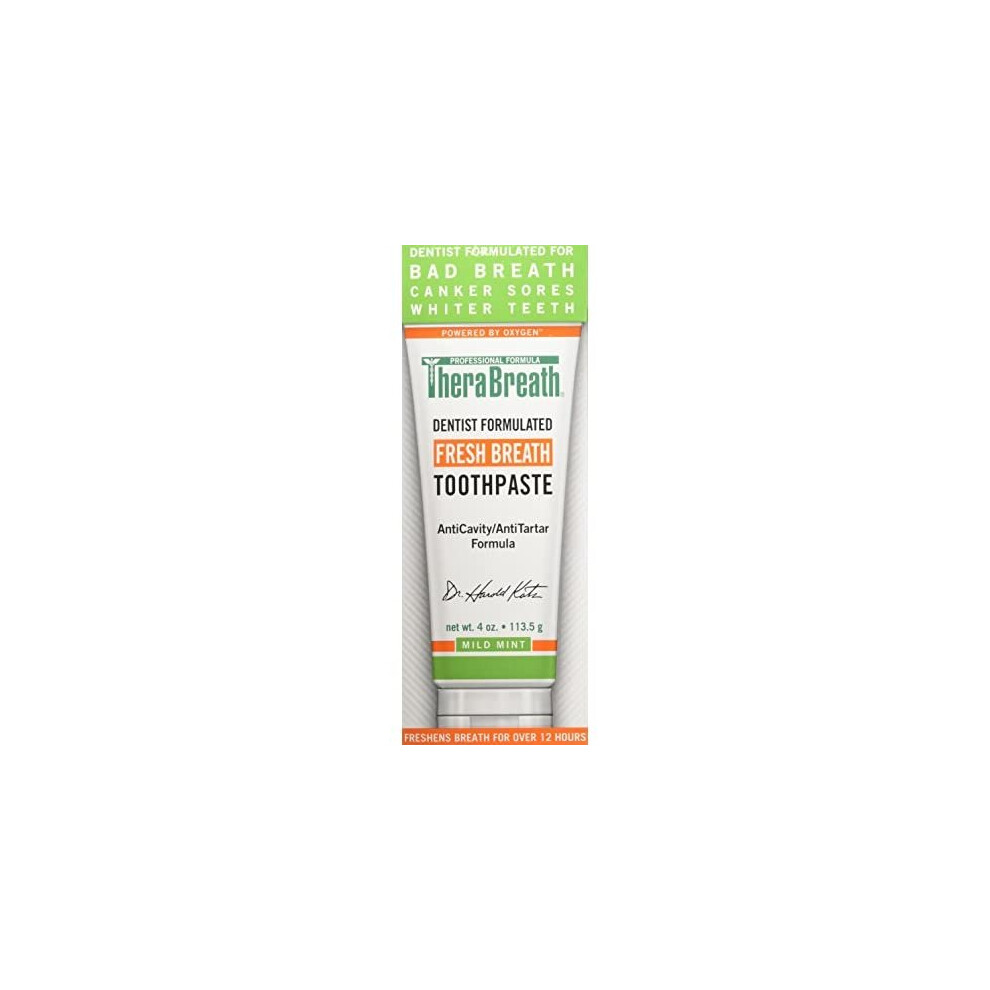 TheraBreath Fresh Breath Toothpaste 4 oz