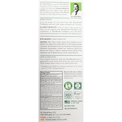 TheraBreath Fresh Breath Toothpaste 4 oz 1