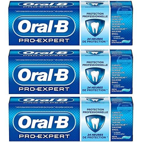 Oral-B Oral-B Pro  Professional Protection Toothpaste Extra Fresh Mint 75 ml  Pack of 3